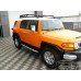 Пороги алюминиевые "Newstar Grey" для Toyota FJ Cruiser